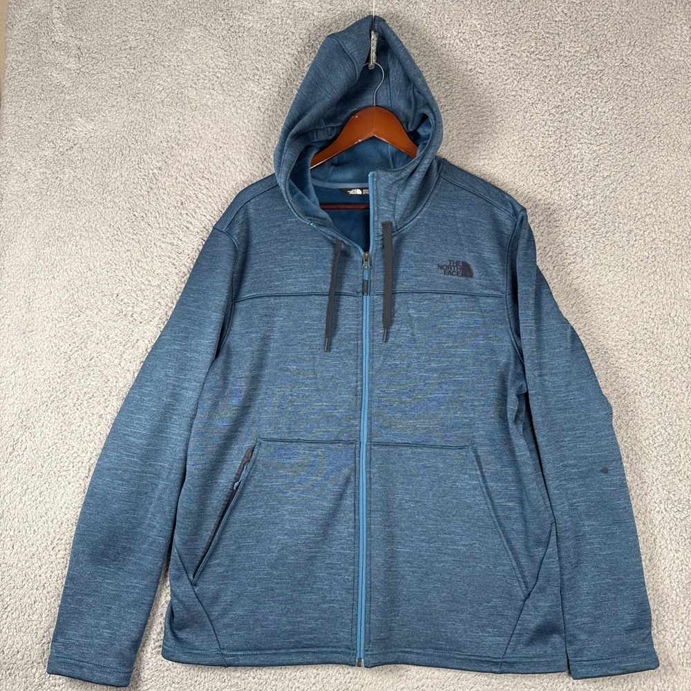 The North Face Schenley Jacket Mens XL Blue Full Zip Outdoors Fleece